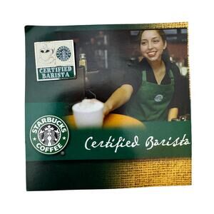 Starbucks Certified Barista Pin New Employee Apron Work Award Gift Collectible